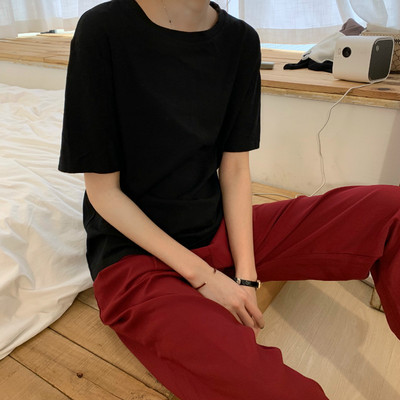 Καλοκαιρινό βαμβακερό μπλουζάκι με κοντά μανίκια