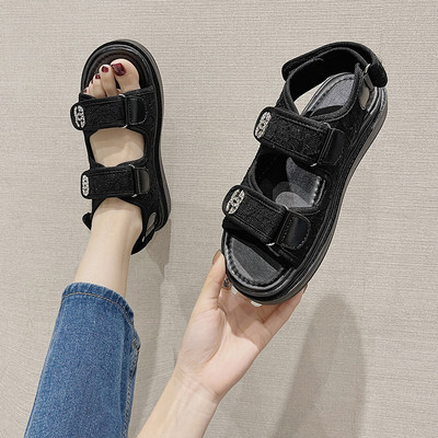 Νέο μοντέλο γυναικεία casual σανδάλια με βελκρό και επίπεδη σόλα