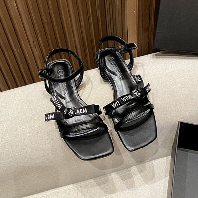 Έκο δερμάτινα σανδάλια γυναικείες με λουράκι