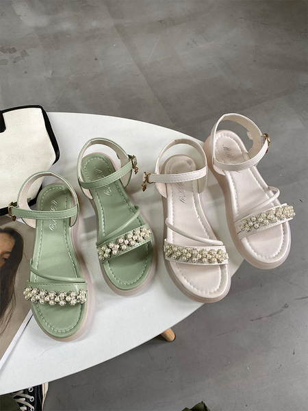 Ženske casual sandale sa remenom od eko kože