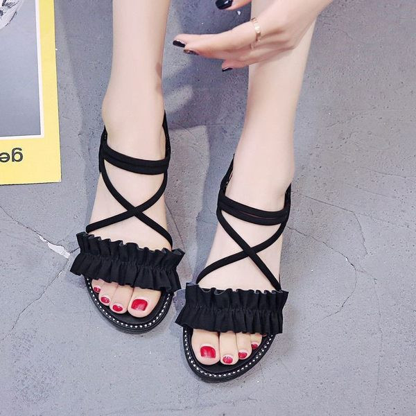 Ženske sandale od eko kože sa ukrasnim kamenčićima