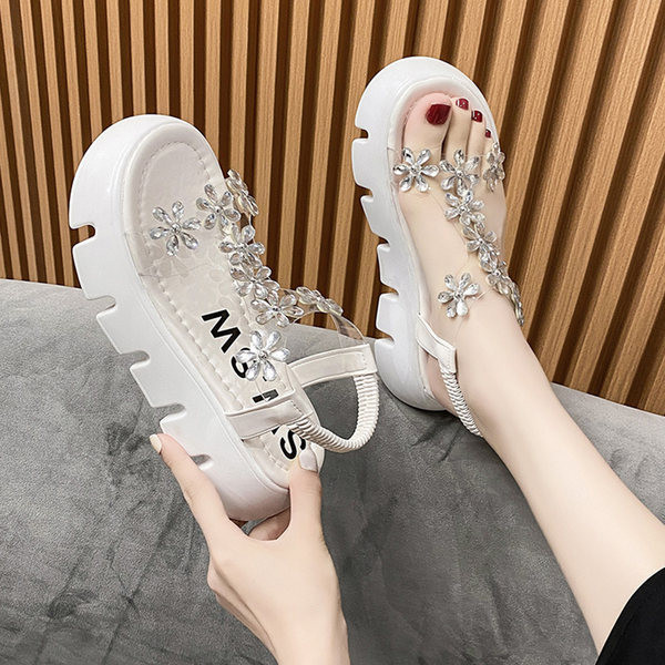 Jauns sieviešu sandaļu modelis ar dekoratīviem akmeņiem trīs krāsās