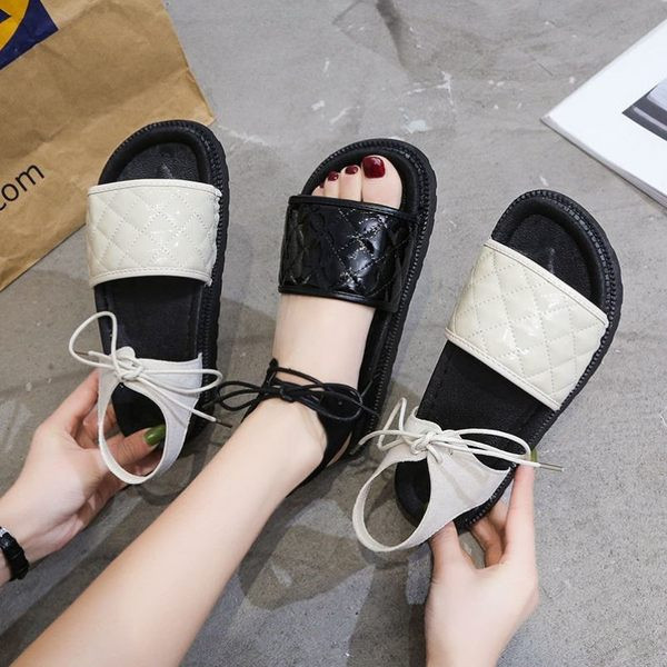 Ежедневни сандали на платформа с връзки за жени