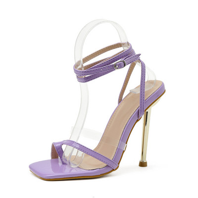 Novi model ženskih sandala na visoku petu sa kožnim remenčićima