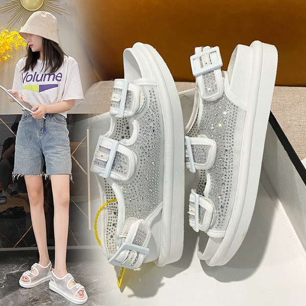 Novi model ženskih sandala sa kamenčićima u bijeloj i crnoj boji