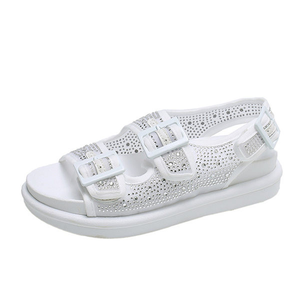 Novi model ženskih sandala sa kamenčićima u bijeloj i crnoj boji