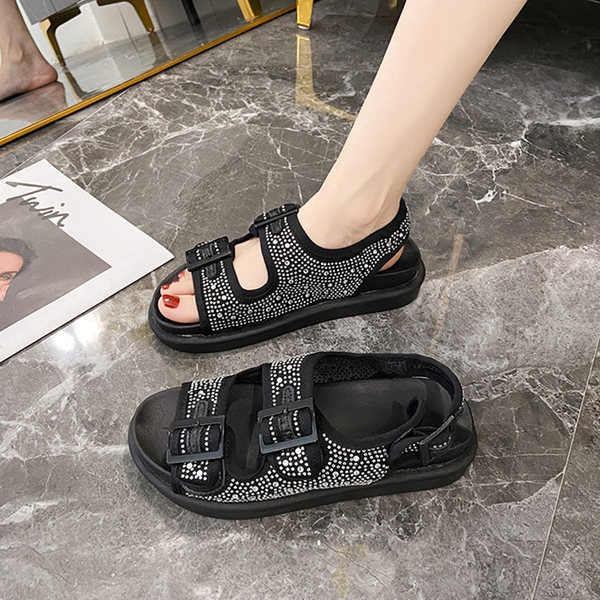 Novi model ženskih sandala sa kamenčićima u bijeloj i crnoj boji