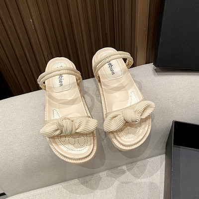 Casual γυναικεία σανδάλια με κορδέλα