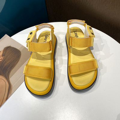 Ležerne ženske sandale sa zakrpama i džepom za dodatke