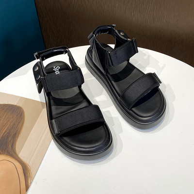 Ležerne ženske sandale sa zakrpama i džepom za dodatke