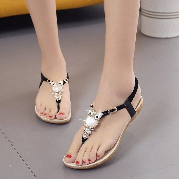 Casual ženske sandale sa 3D elementom od eko kože