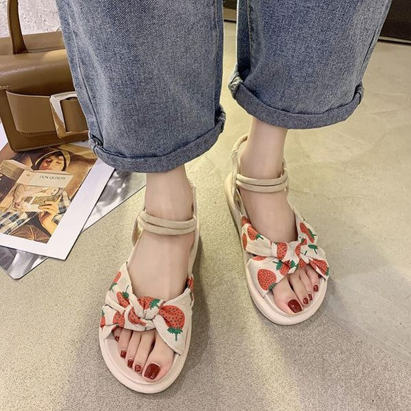 Ikdienas sandales no eko zamšādas ar lenti sievietēm