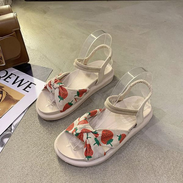 Ikdienas sandales no eko zamšādas ar lenti sievietēm