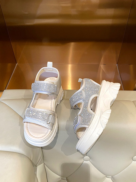 Ženske ležerne sandale sa naljepnicama i kamenčićima