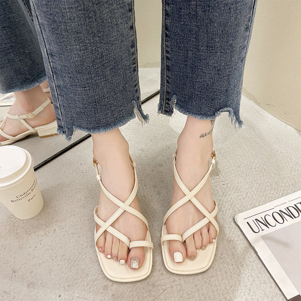 Casual ženske sandale sa remenčićima od eko kože u tri boje