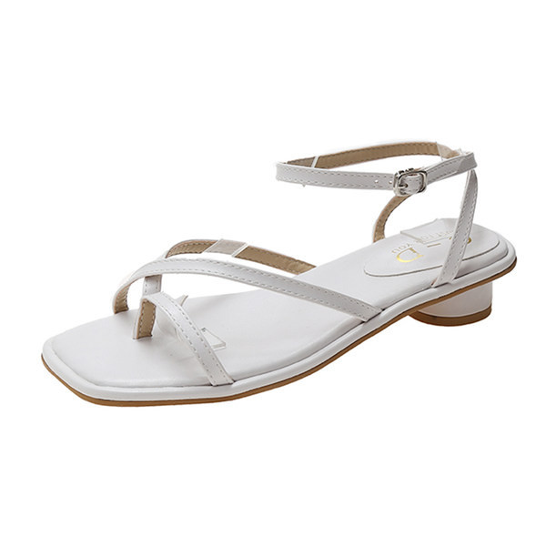 Moderne ženske sandale od eko kože sa visokom petom 3,5 cm