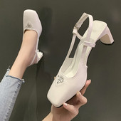 Novi model ženskih sandala na visoku petu 6 cm - dvije boje