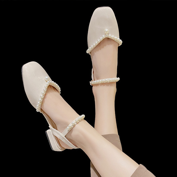 Ležerne ženske sandale sa perlama u tri boje