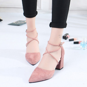 Ανοιξιάτικα σανδάλια από  eco suede - μυτερό μοντέλο