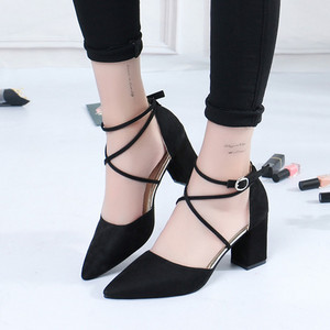 Ανοιξιάτικα σανδάλια από  eco suede - μυτερό μοντέλο