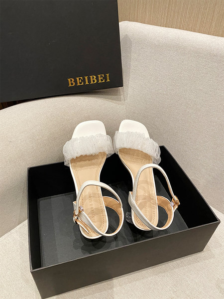 Moderne ženske sandale sa tilom i sjajnim česticama