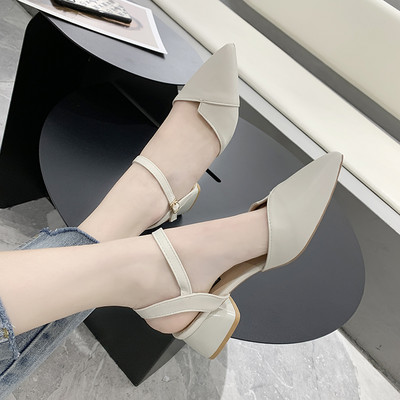 Νέο μοντέλο σανδάλια από οικολογικό σουέτ με χαμηλό τακούνι για γυναίκες