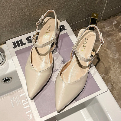 Νέο μοντέλο γυναικεία έκο δερμάτινα σανδάλια με τακούνι  3,5 cm