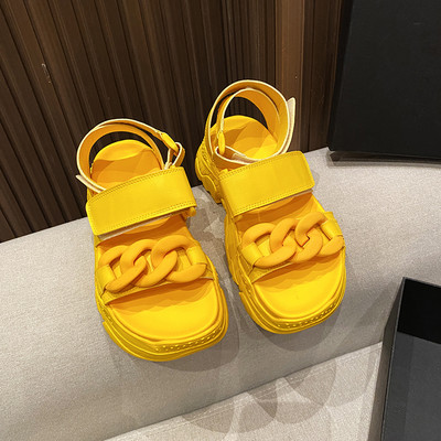 Casual γυναικεία σανδάλια με με velcro στερέωση