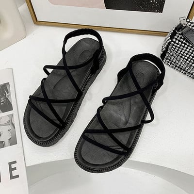 Casual γυναικεία σανδάλια με δερμάτινα λουράκια σε τρία χρώματα