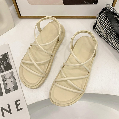 Casual γυναικεία σανδάλια με δερμάτινα λουράκια σε τρία χρώματα