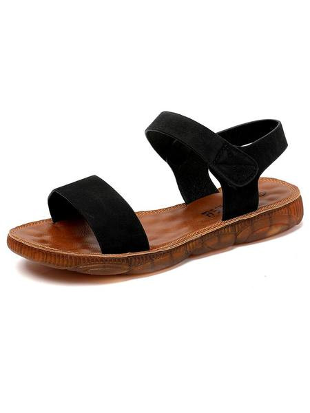 Moteriškos basutės plokščiu padu ir velcro užsegimu