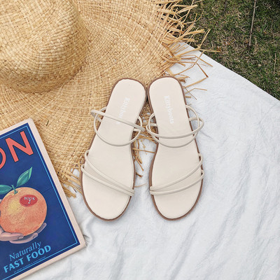 Novi model ženskih ležernih sandala sa tankim remenčićima i ravnim đonom