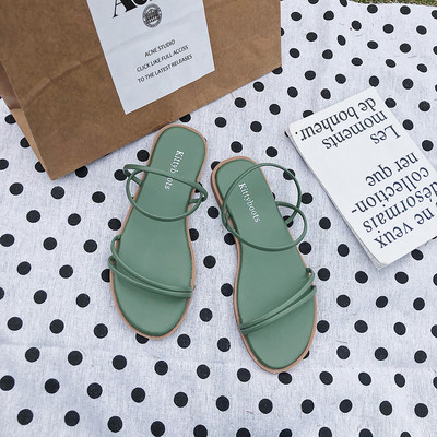 Novi model ženskih ležernih sandala sa tankim remenčićima i ravnim đonom