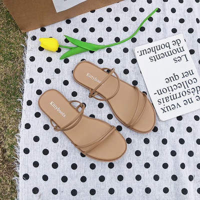 Novi model ženskih ležernih sandala sa tankim remenčićima i ravnim đonom