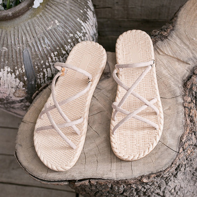 Ležerne ženske sandale sa ravnim potplatom i remenčićima u tri boje