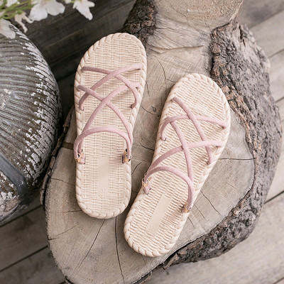 Ležerne ženske sandale sa ravnim potplatom i remenčićima u tri boje