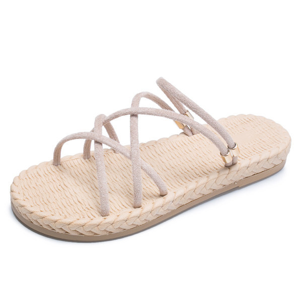 Ležerne ženske sandale sa ravnim potplatom i remenčićima u tri boje