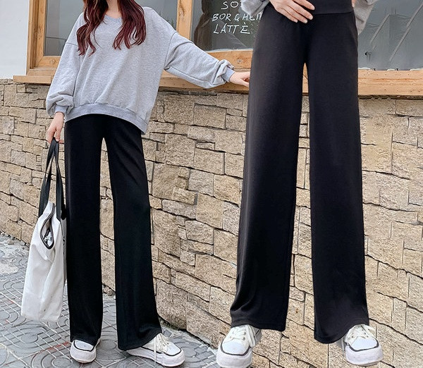 Naiste stiilsed sirged püksid rasedatele