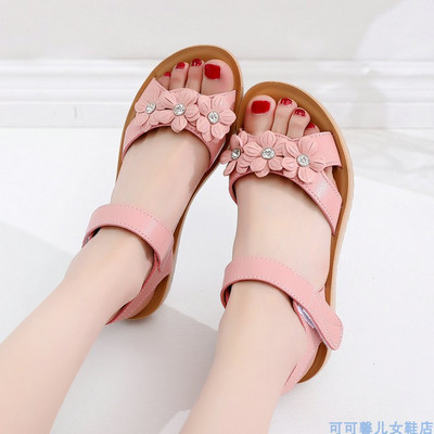 Καλοκαιρινά σανδάλια από οικολογικό δέρμα χωρίς στερέωση