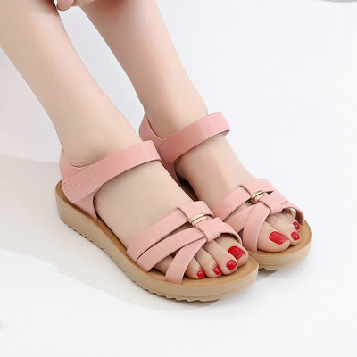 Καλοκαιρινά σανδάλια από οικολογικό δέρμα χωρίς στερέωση