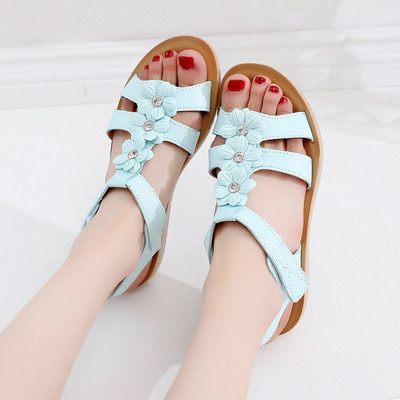 Καλοκαιρινά σανδάλια από οικολογικό δέρμα χωρίς στερέωση