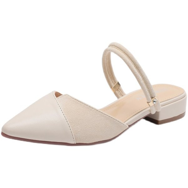 Ženske sandale u dvije boje - model na špic