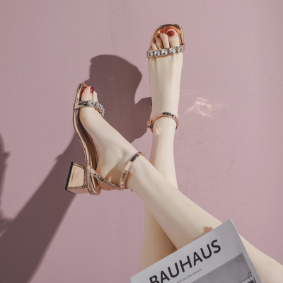 Ženske ležerne sandale sa kamenčićima u dvije boje