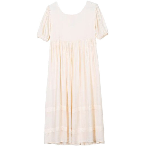 Casual μακρύ φόρεμα με οβάλ ντεκολτέ για έγκυες γυναίκες