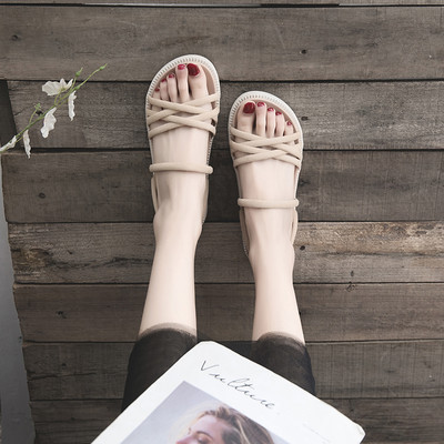 Ženske ležerne sandale sa remenčićima i ravnim đonom - u dvije boje