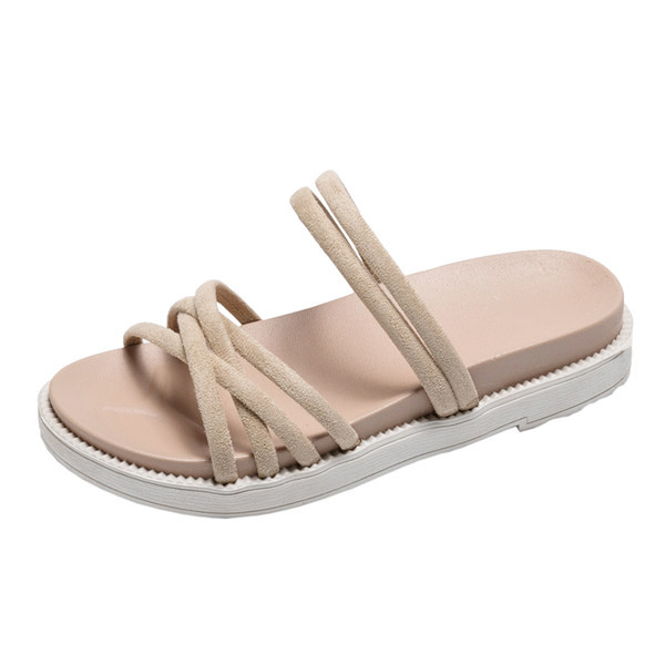 Ženske ležerne sandale sa remenčićima i ravnim đonom - u dvije boje