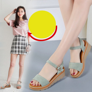 Νέο μοντέλο γυναικεία σανδάλια με πόρπη και πλατφόρμα 6 cm