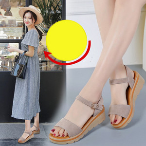 Νέο μοντέλο γυναικεία σανδάλια με πόρπη και πλατφόρμα 6 cm