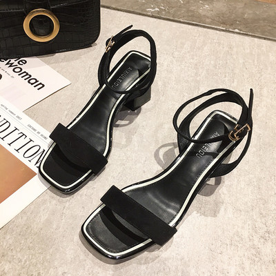 Moderne ženske sandale na petu debljine 7 cm - dva modela