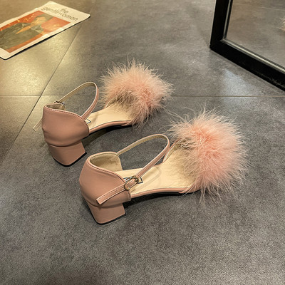 Έκο δερμάτινα σανδάλια μυτερό μοντέλο με διακόσμηση